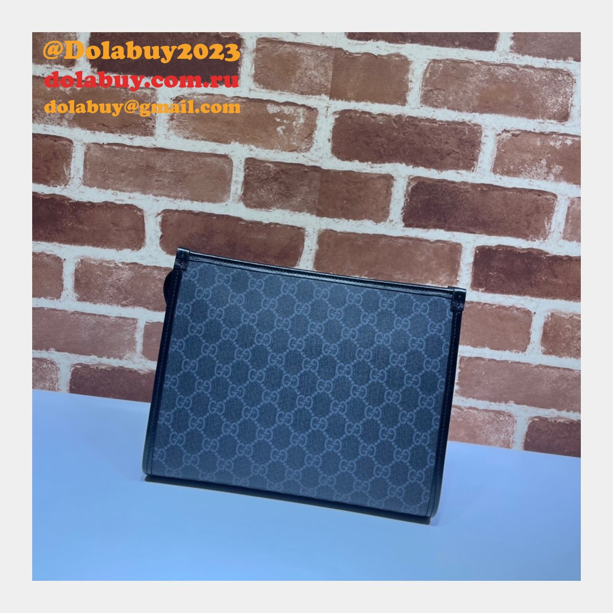 Offers 1:1 Gucci Knockoff Beauty Portfolios Interlocking 672956 GG Supreme