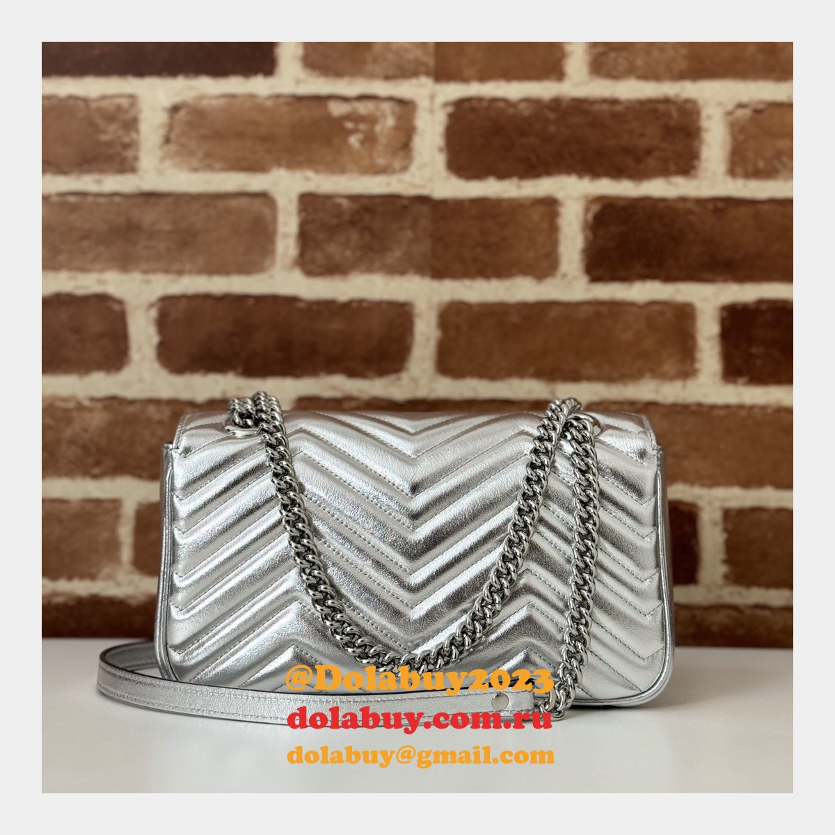 Inspired Gucci 443497 GG Marmont Small Shoulder Top Quality Bag
