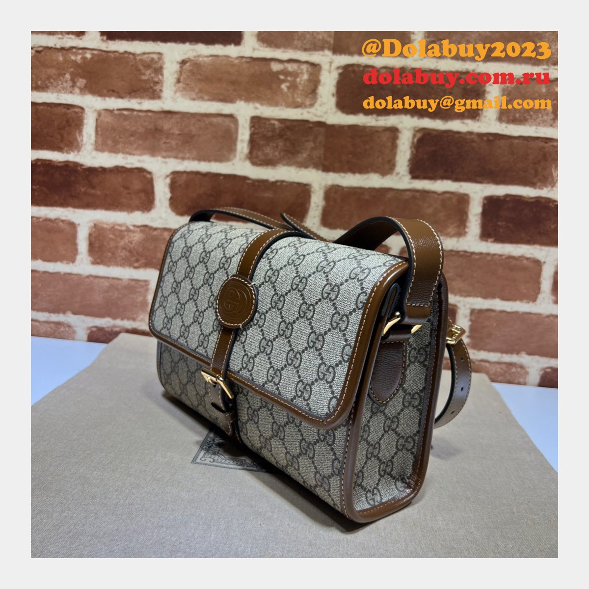 Gucci 745679 GG messenger Fashion Interlocking G High Replica Bag