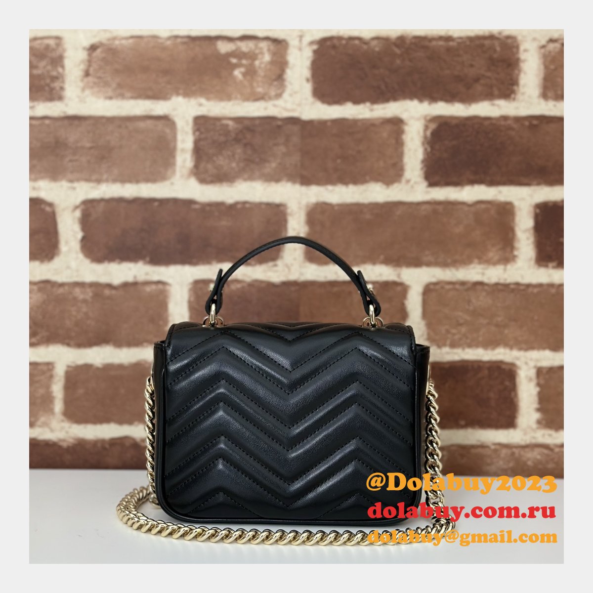 Best GG Marmont Gucci 811238 Top Handle Knockoff Bag
