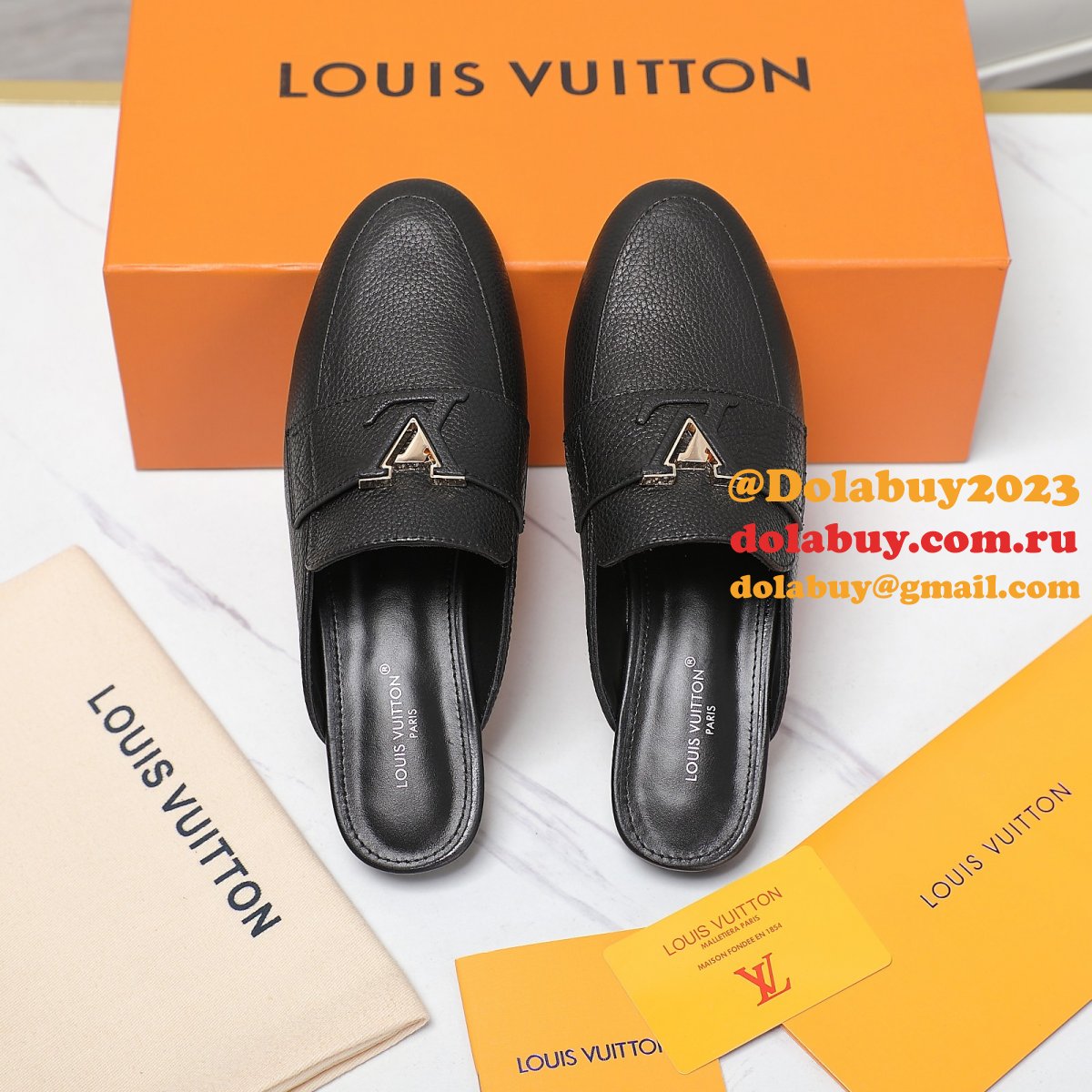 Top Quality LV loafer slippers Best Wholesale shoes