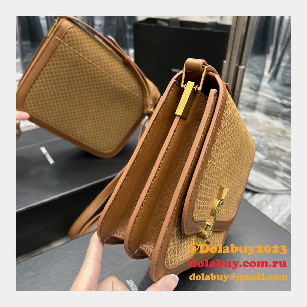Replica Saint Laurent Solferino Suede Smooth 635025 Perfect Bags Collection