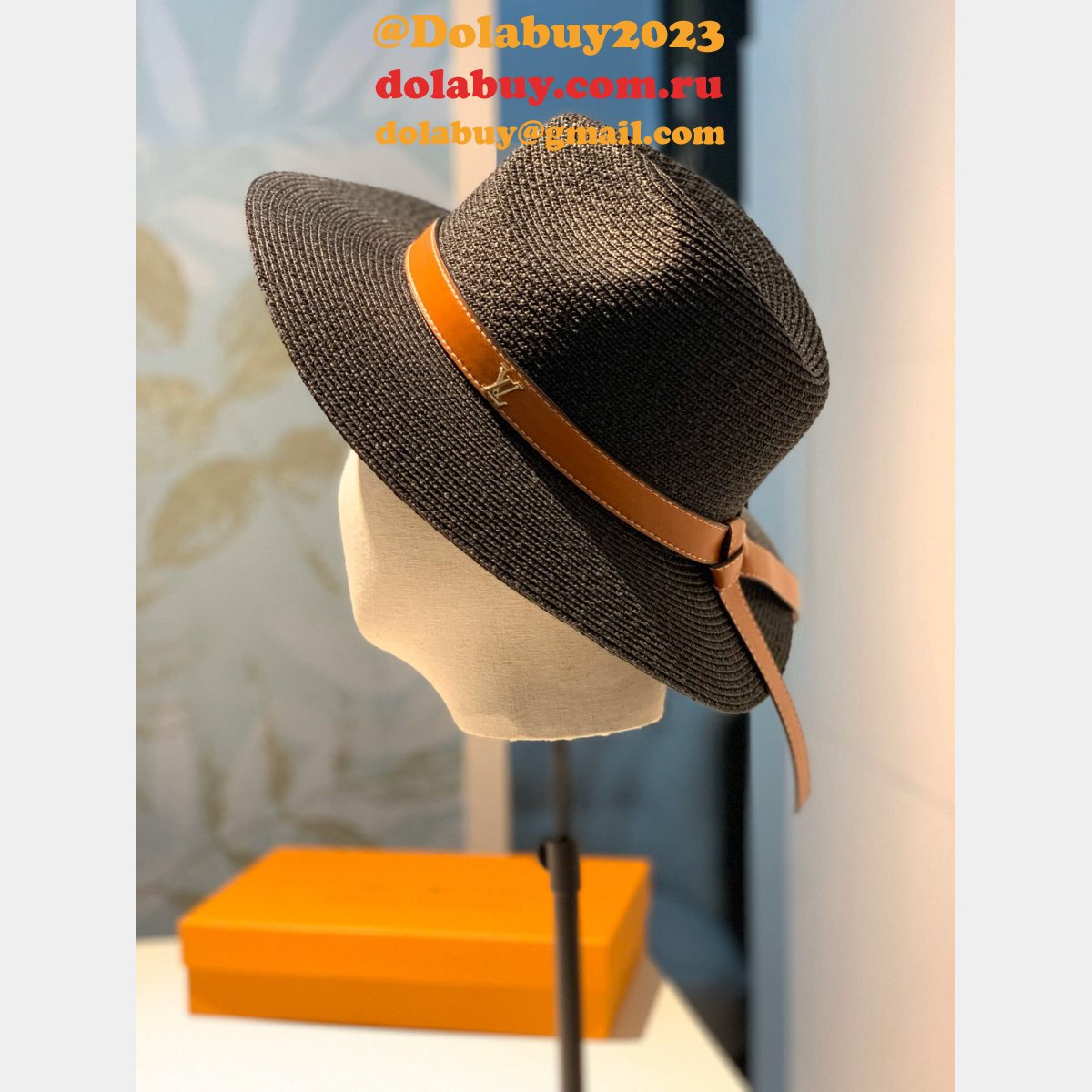 Fashion Louis Vuitton Beach classic straw hat