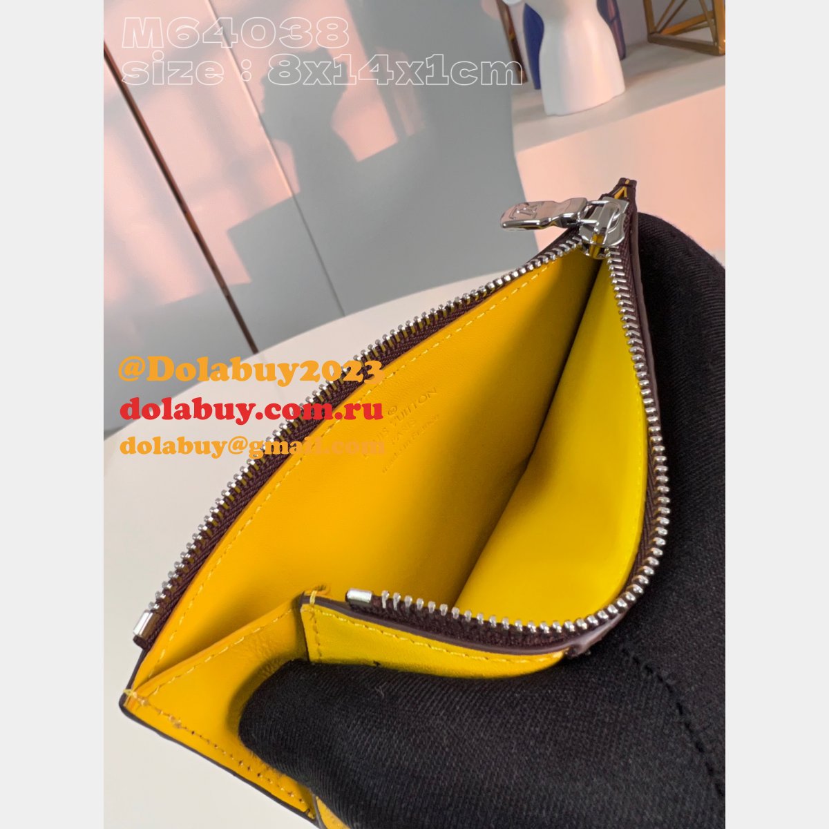 Coin Card Holder Damier Graphite M64038 LV Knockoff Bag