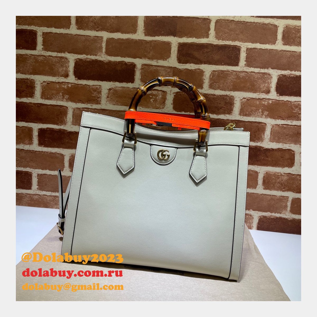 Gucci Best Quality Designer Replica Diana medium tote leather bag