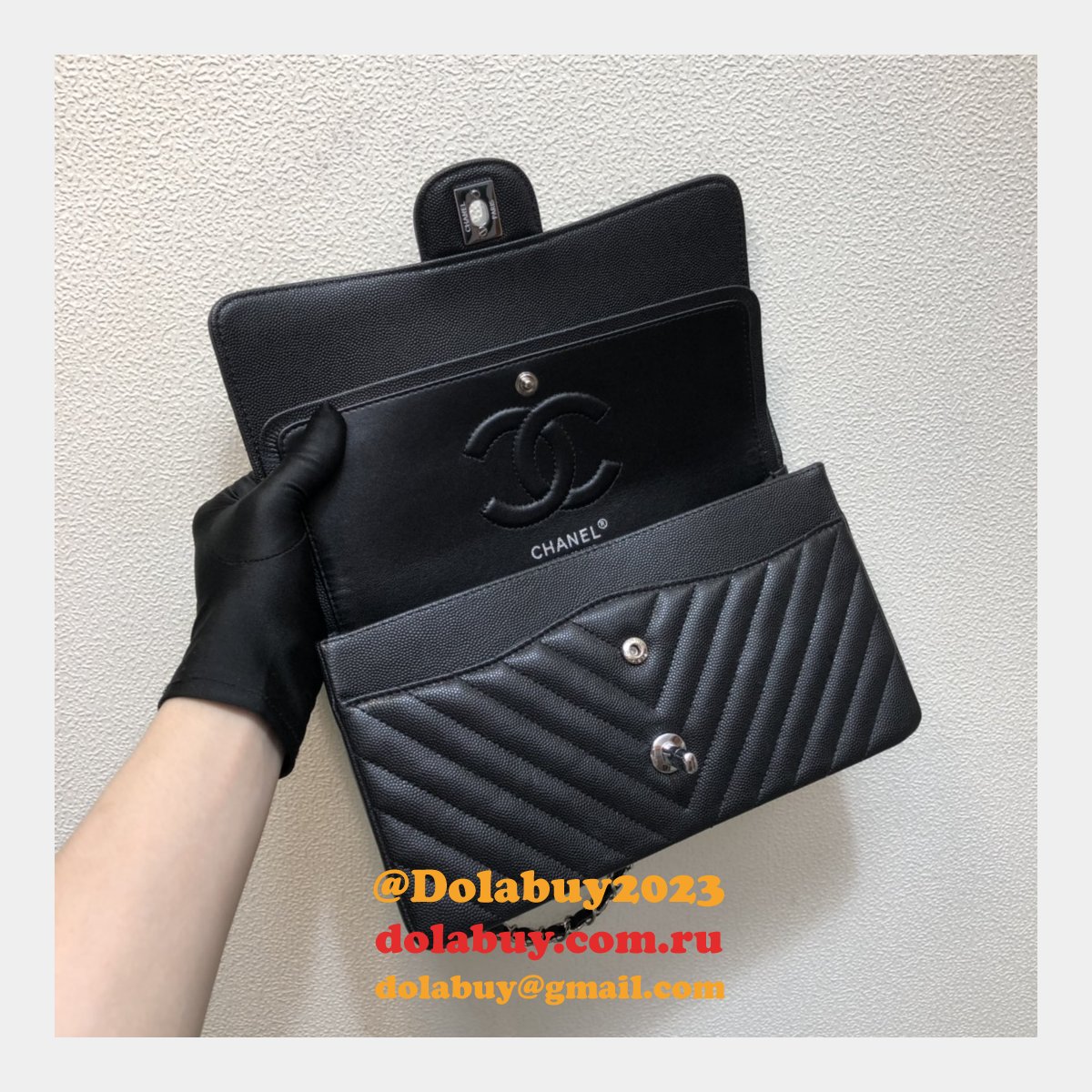 Top Quality CC CF1112 V CLASSICAL HANDBAG 25.5cm