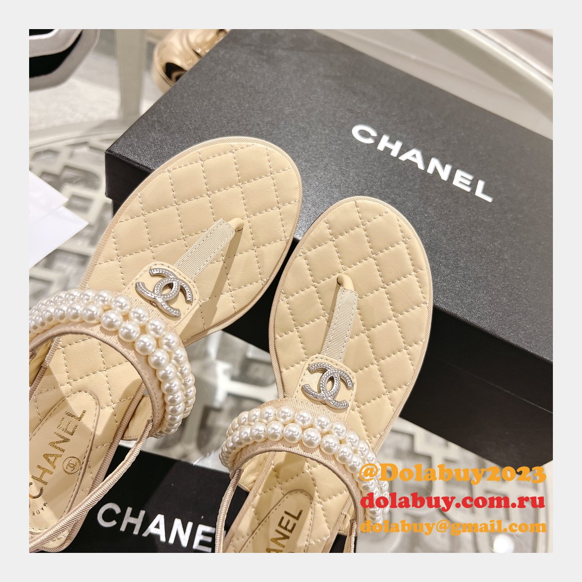 TOP CC REPLICAS FLAT SANDALS
