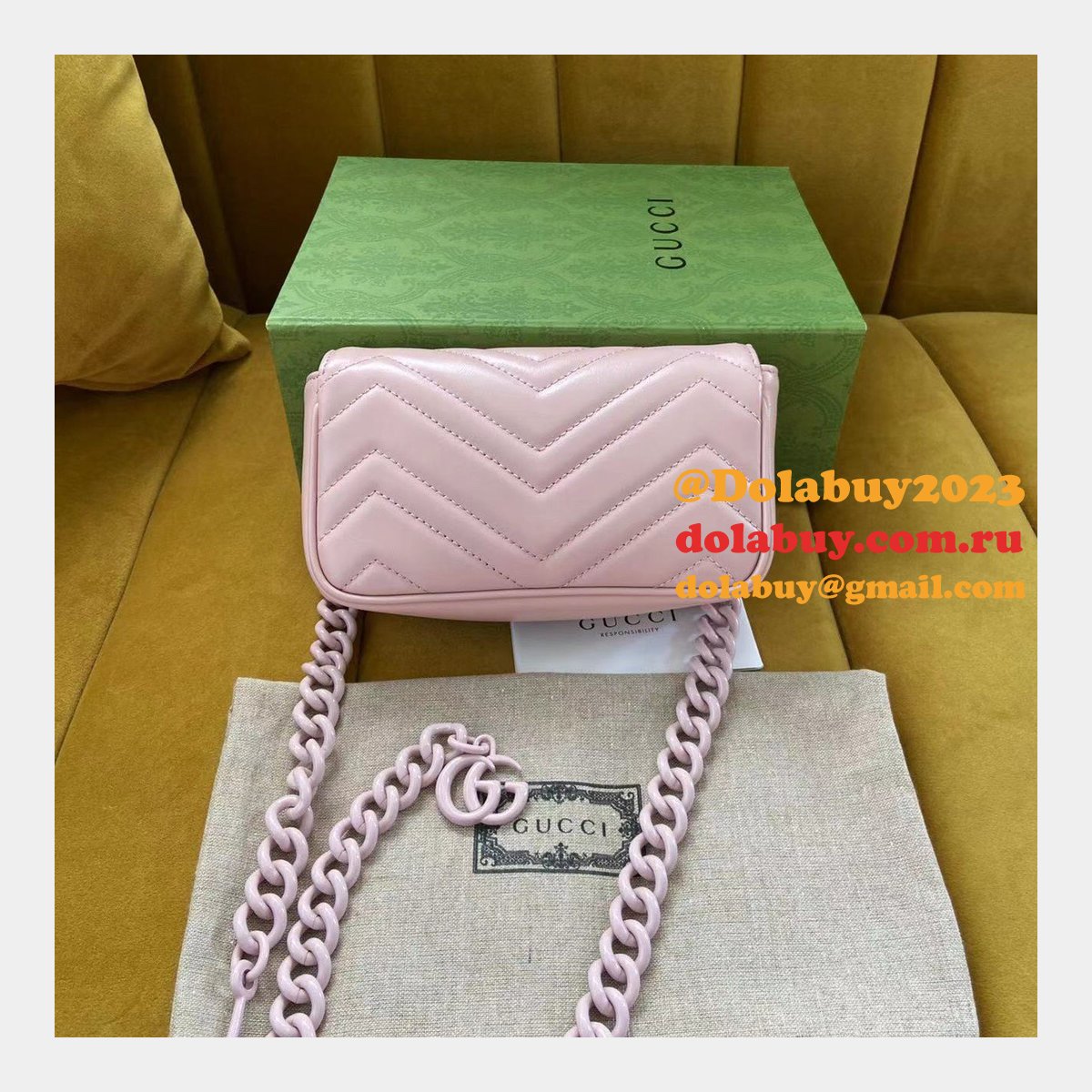 knockoff G*u*i gg marmont matelassé leather super 699757 bag