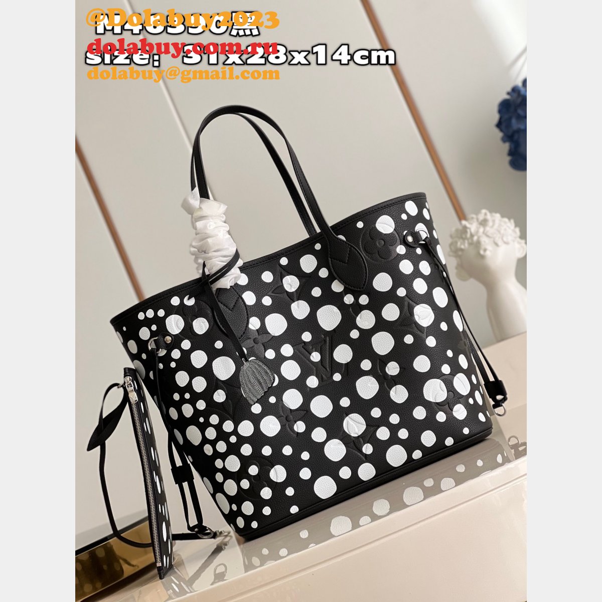 Louis Vuitton LVS x YK M46422/M46390 Neverfull Replica Monogram Empreinte Leather