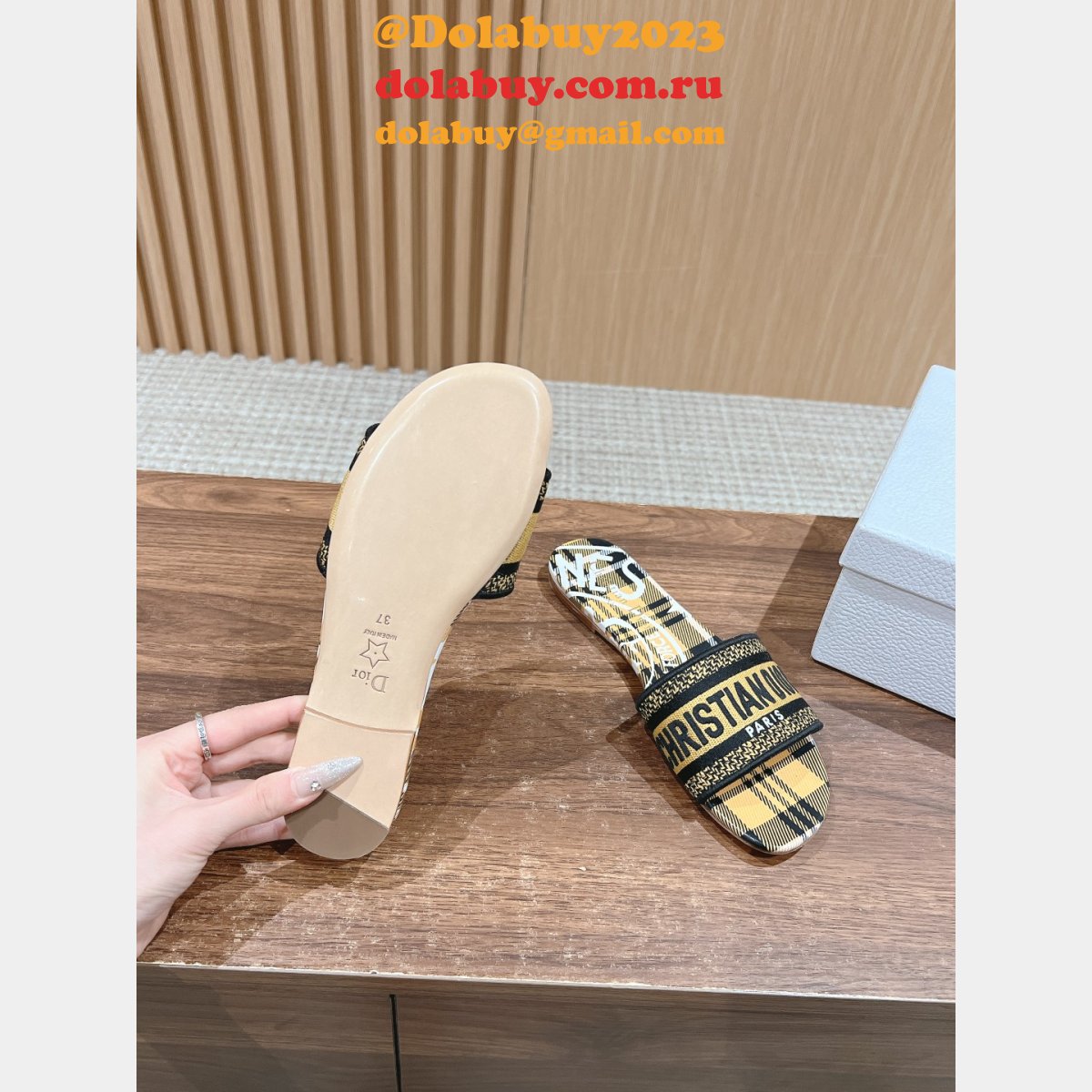 Fashion 7 Star Perfect DIOR DWAY SLIDE