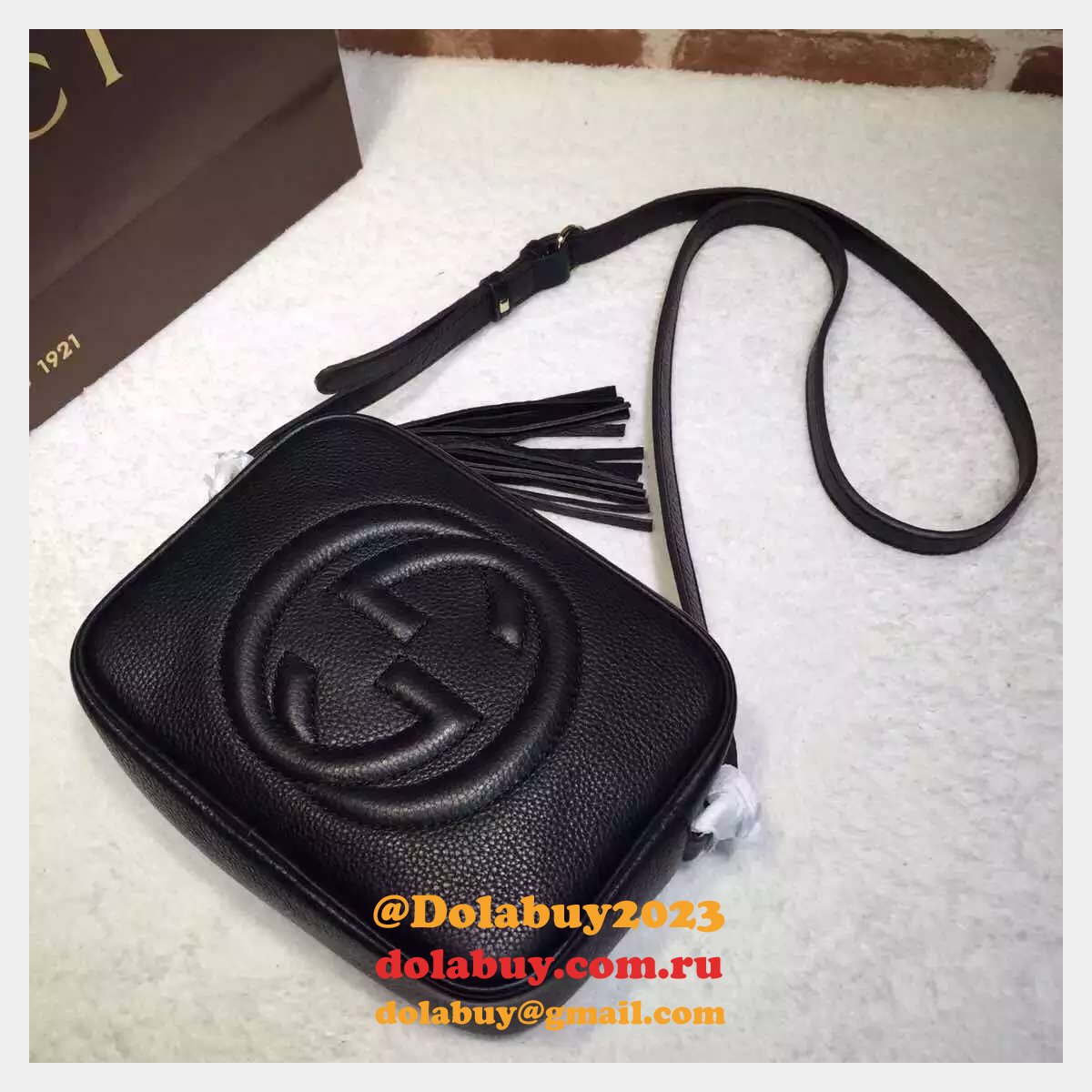 aaa+ G*u*i replicas soho small leather disco 308364 bag