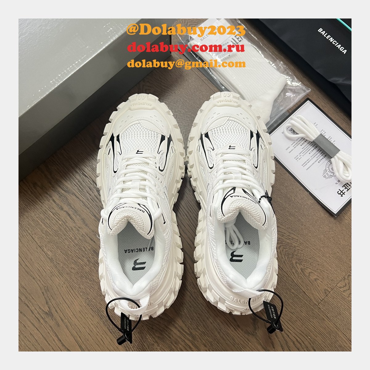 Replica Balenciaga Duplicate Defender Extended-sole Sneakers