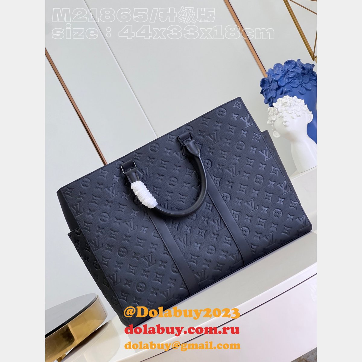 Wholesale Sac Plat 24H Monogram Taurillon M21865 Fake Louis Vuitton Bag
