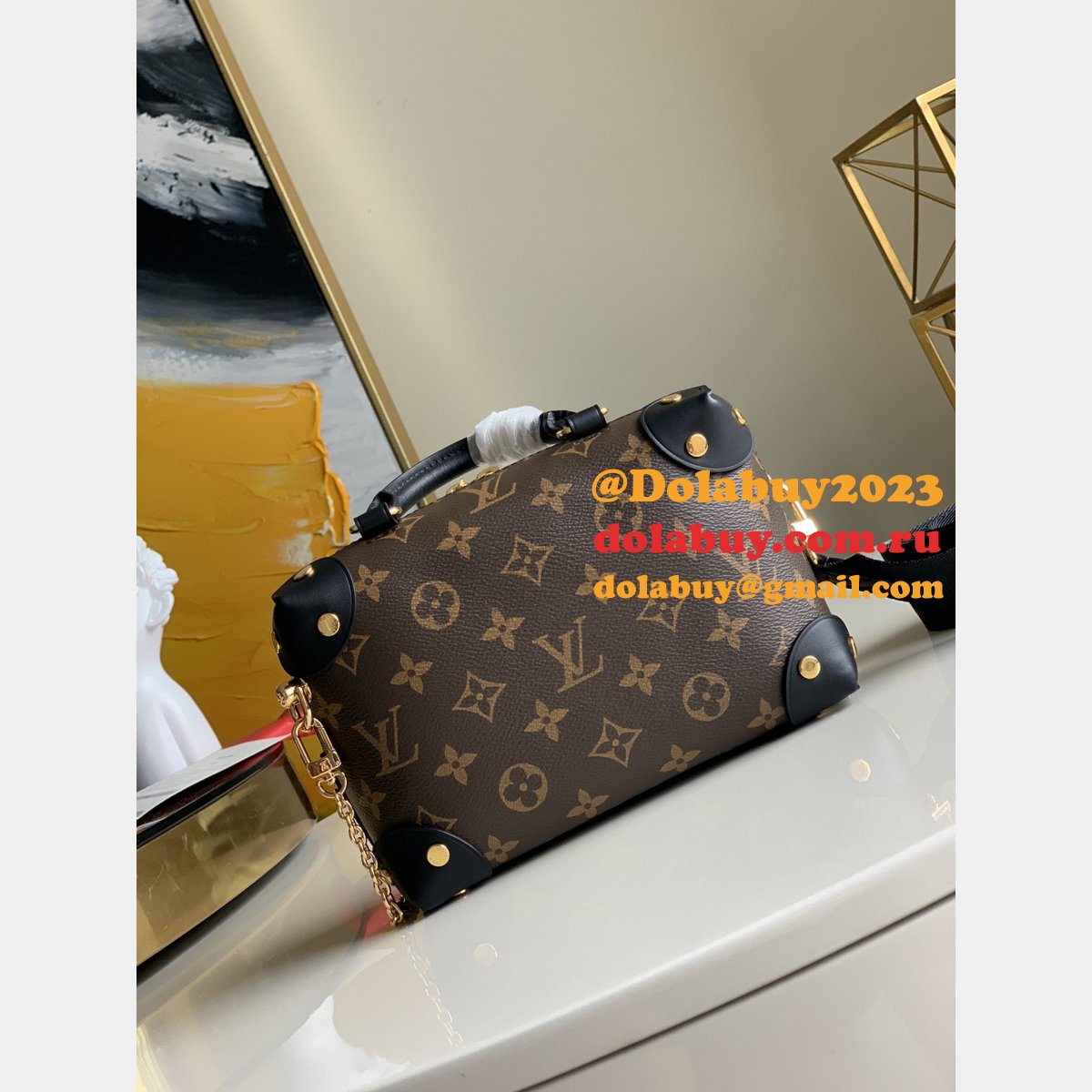 Louis Vuitton Replica M45571 Monogram Canvas Leather Petite