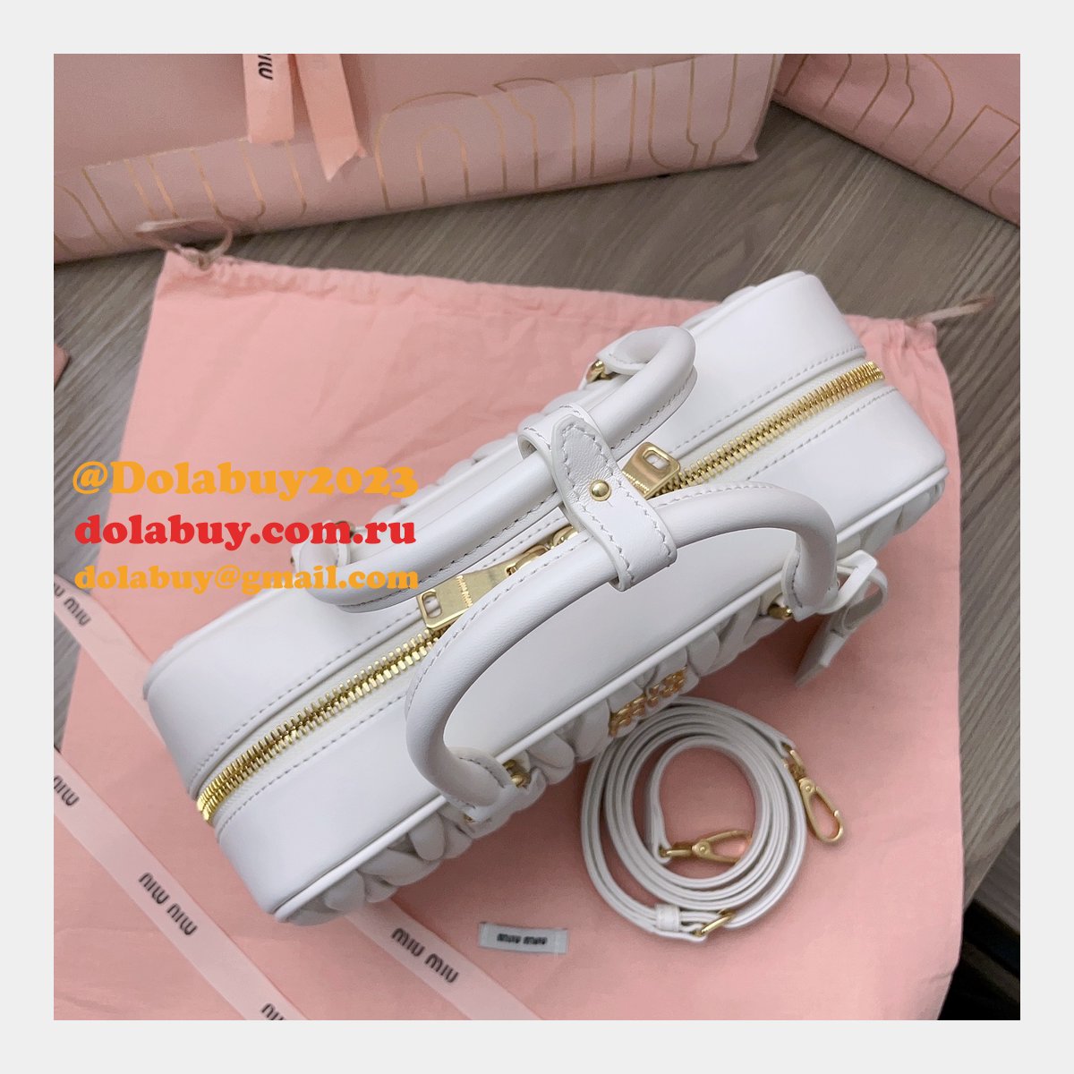 Great Replica Miu Miu Top Handle Matelasse 5BB148 Bags