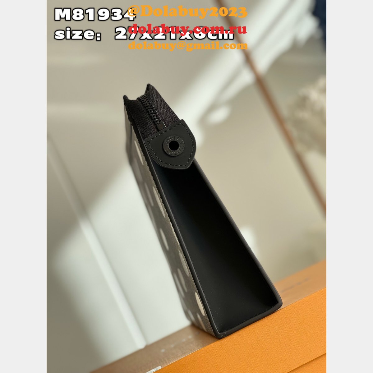 Louis Vuitton Cheap M81934 LVS x YK Pochette Voyage Monogram Eclipse Canvas