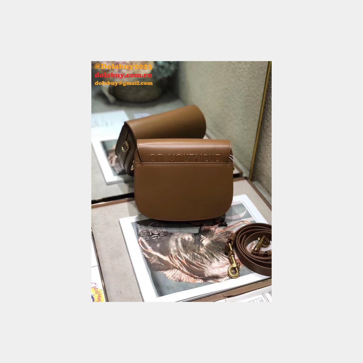 Best 2020 Christian dior bobby CD logo Obligue Brown bag