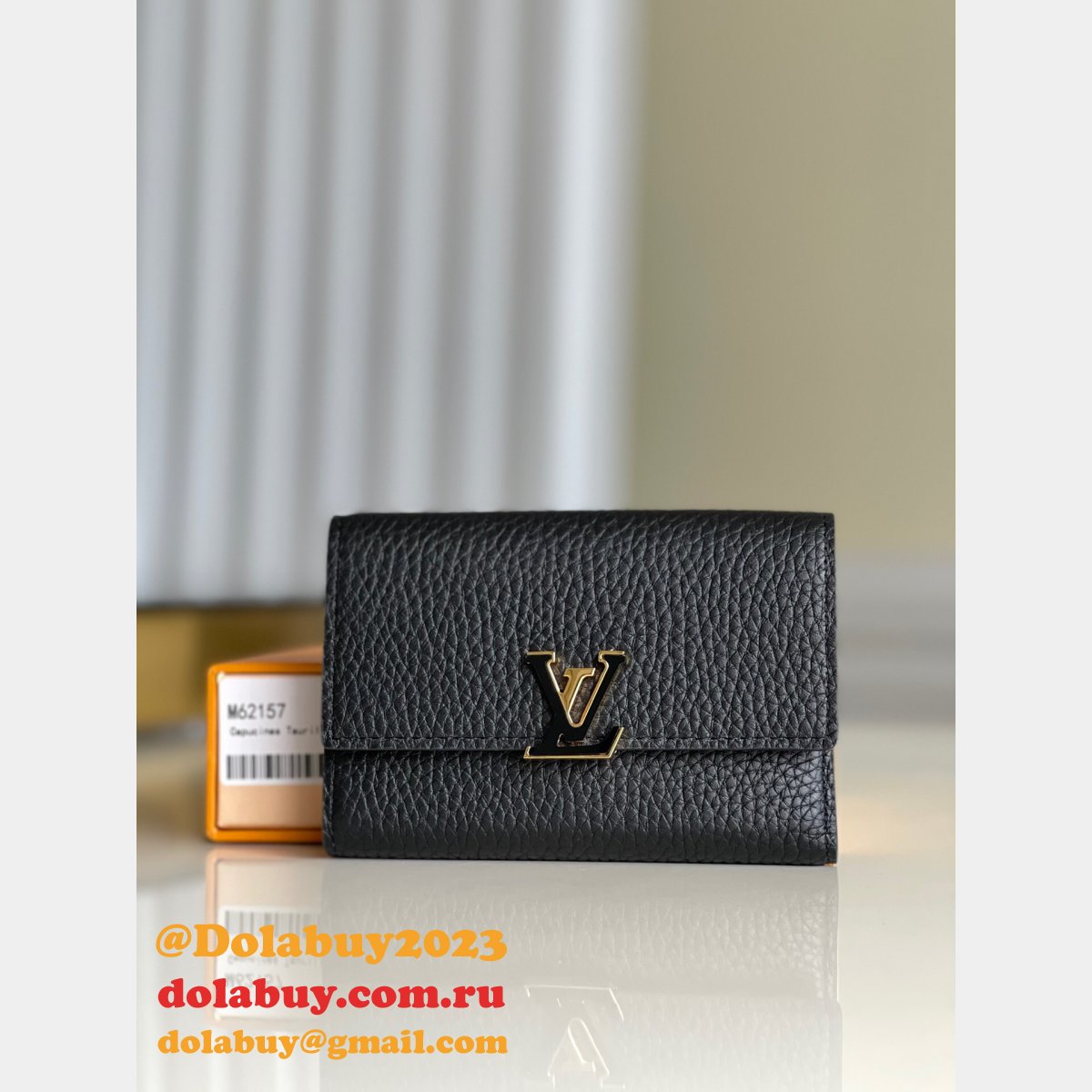 UK Louis Vuitton Best M62157 Capucines Wallet Luxury Taurillon Leather