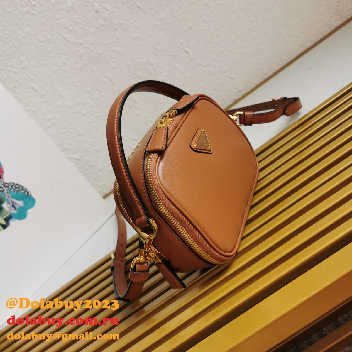 Prada 1BH203 Saffiano Leather Replica Envelope Best Bag
