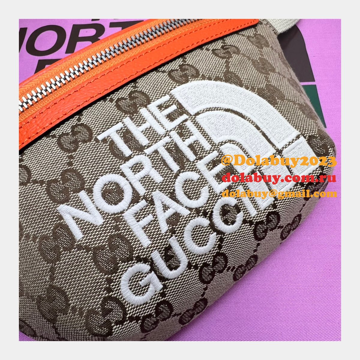 Cheap Replica Gucci 650299 Face X Gucci Belt Bag