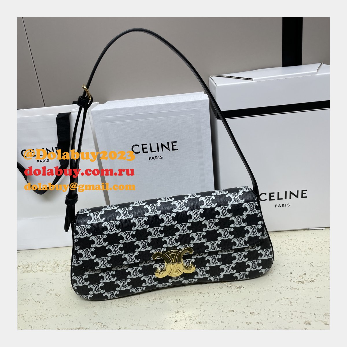Knockoff Celine Lola Triomphe Wholesale 115533 Designer Bag