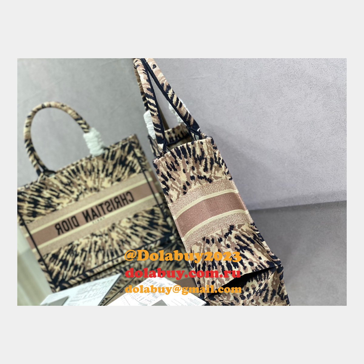 Designer Bag Replica for Dior CD Book Tote Small