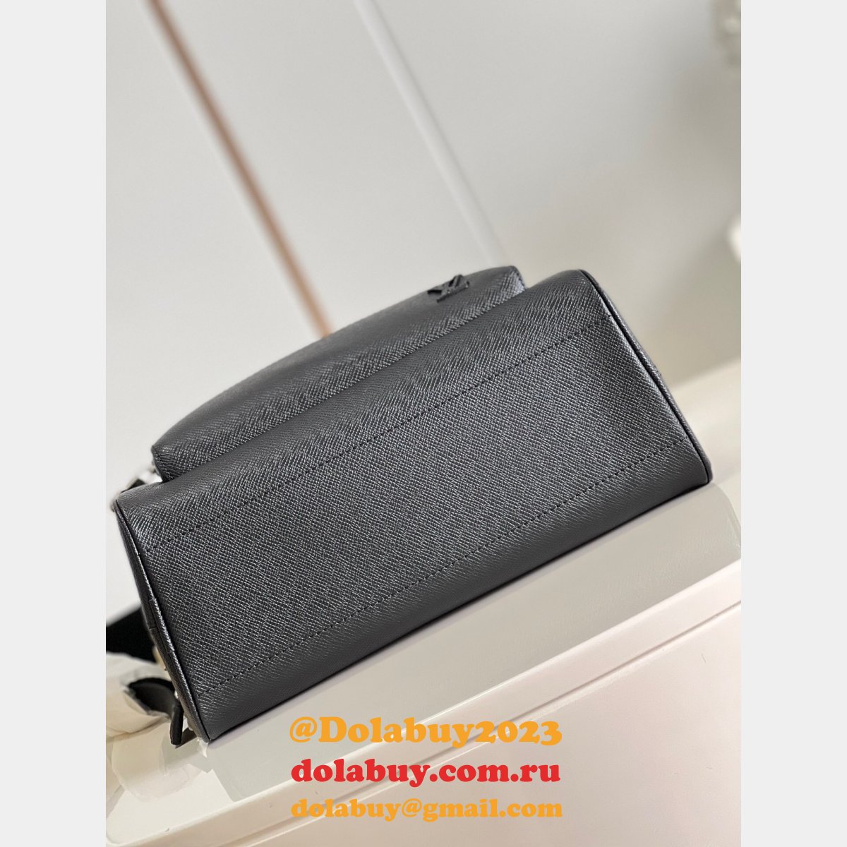 Copycat Louis Vuitton Adrian Backpack Taiga Leather Men M30857 Bag