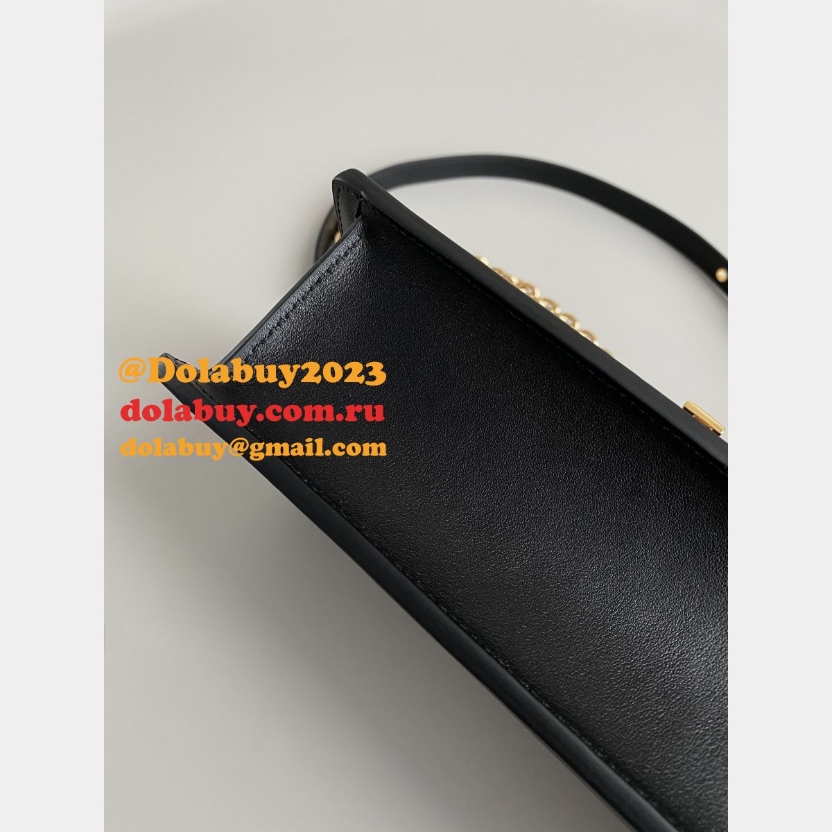 Replica Dior Black/White Montaigne High Quality 9207 Bag 21.5CM