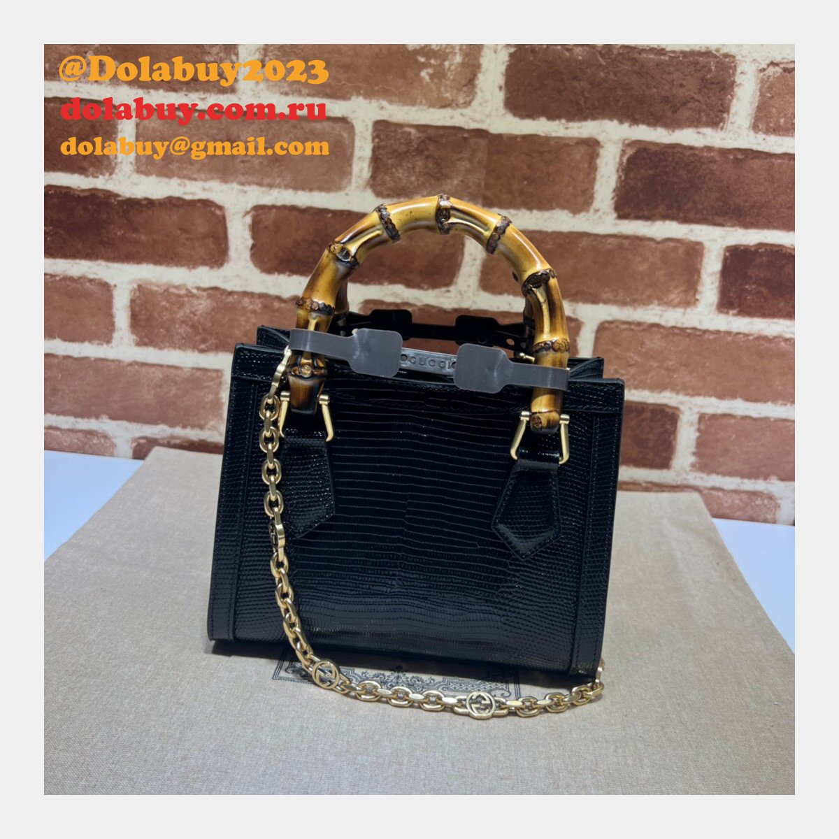 AAA Quality Replica Gucci Diana lizard 675800 bag
