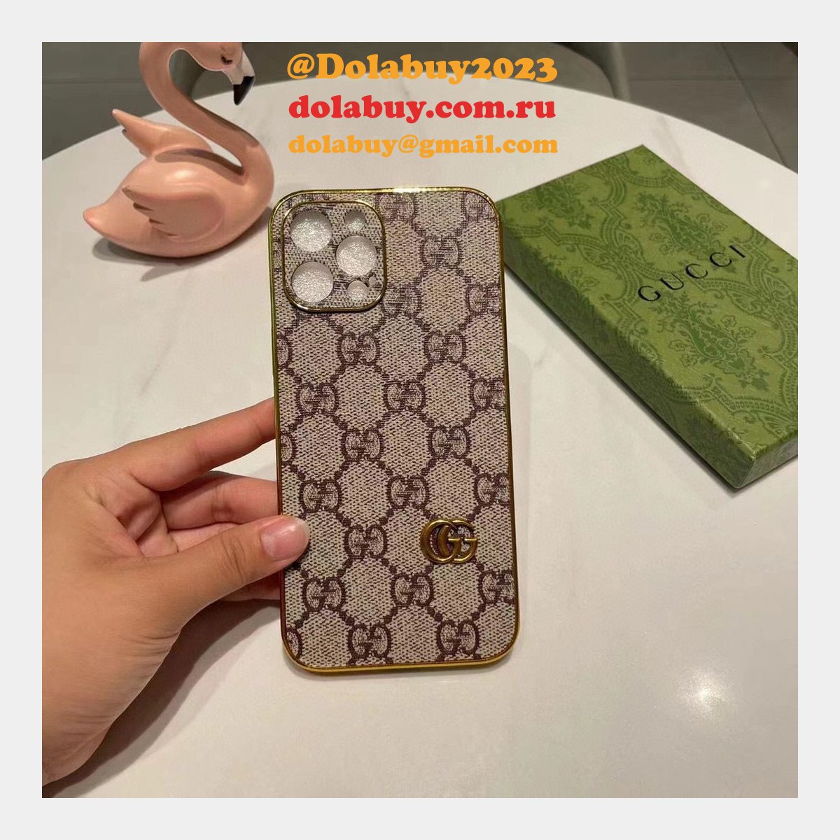 Fake Gucci Case Designer Mobile 12/13/14 Pro Max Phone Cases