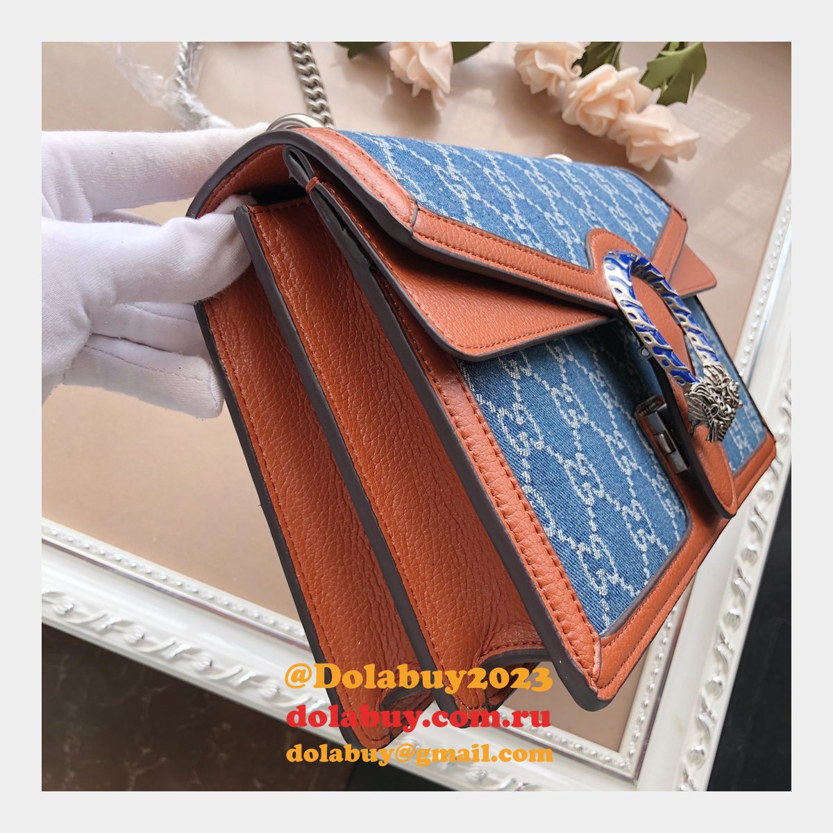 G*u*i knockoff gg supreme dionysus 400249 shoulder bag