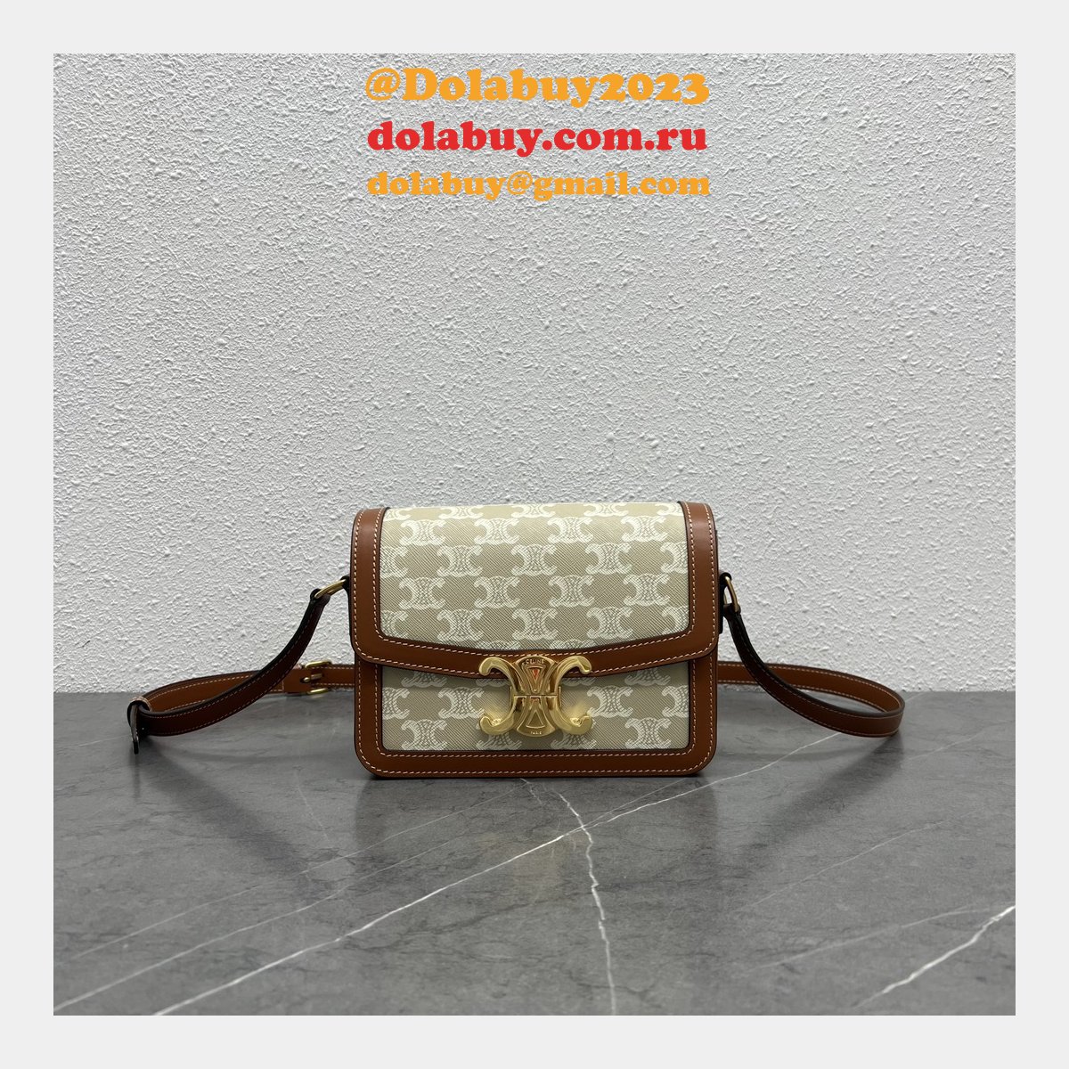 Celine Top Quality Triomphe Teen 18/22CM 188423 Knockoff Bag