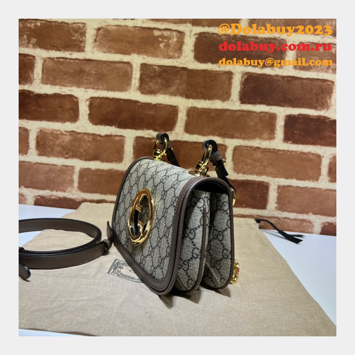 replica G*u*i luxury blondie 724645 shoulder bag