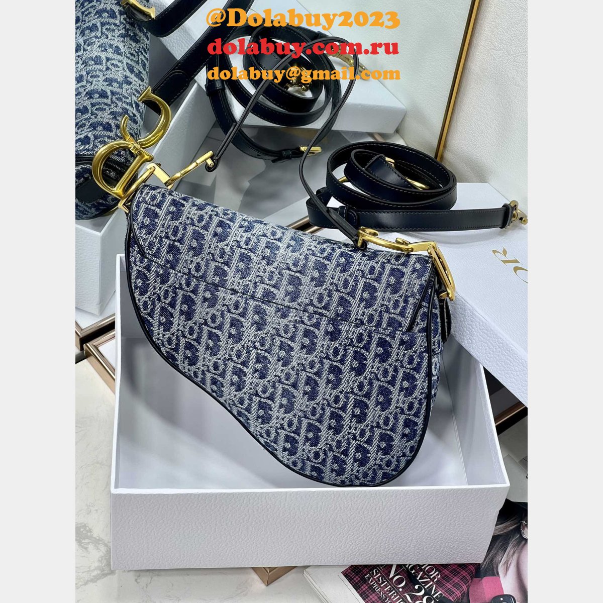Fashion Christian Dior Montaigne Saddle 3351/3397 Replica Bag
