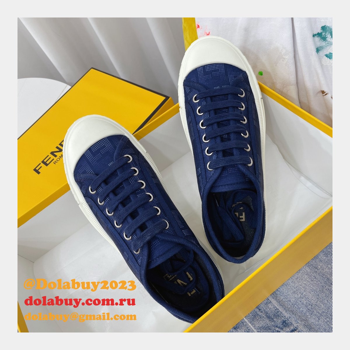 1:1 Fake Domino Fendi Shoes Website to Get Replica Sneakers