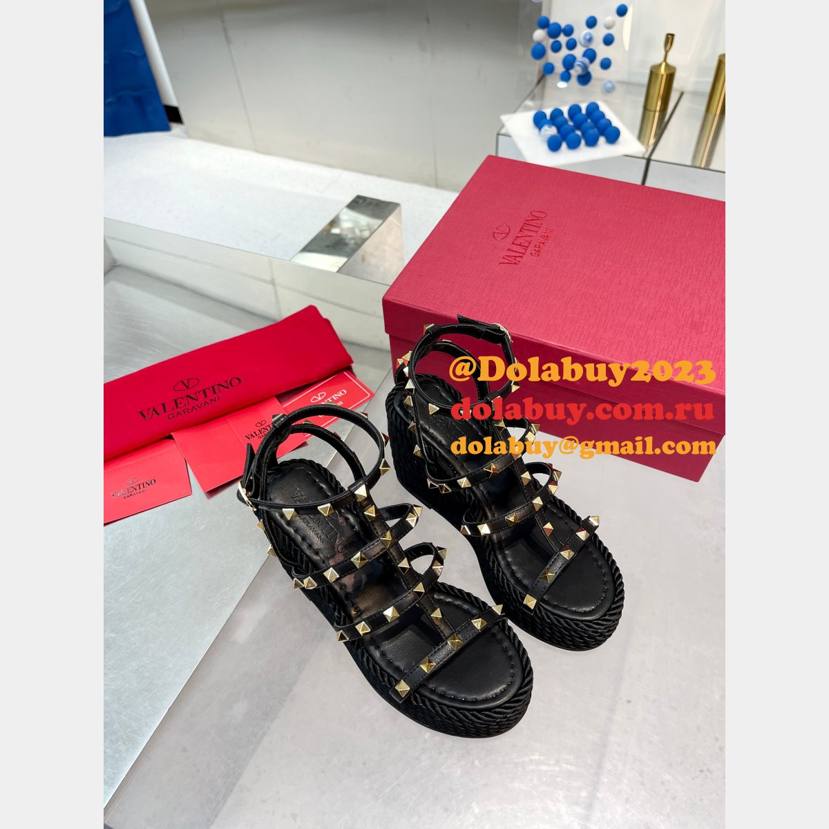 Wholesale 7 Star VALENTINO REPLICA High Quality SANDALS SHOES