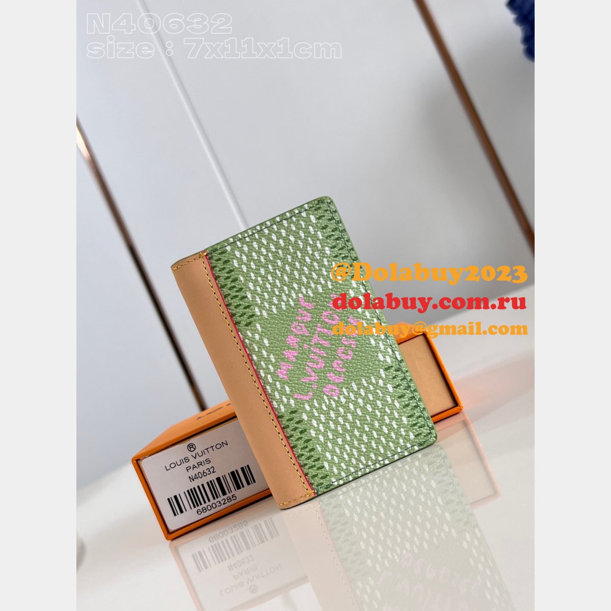 Pocket Organizer Slender Wallet Damier Louis Vuitton Fake Bag