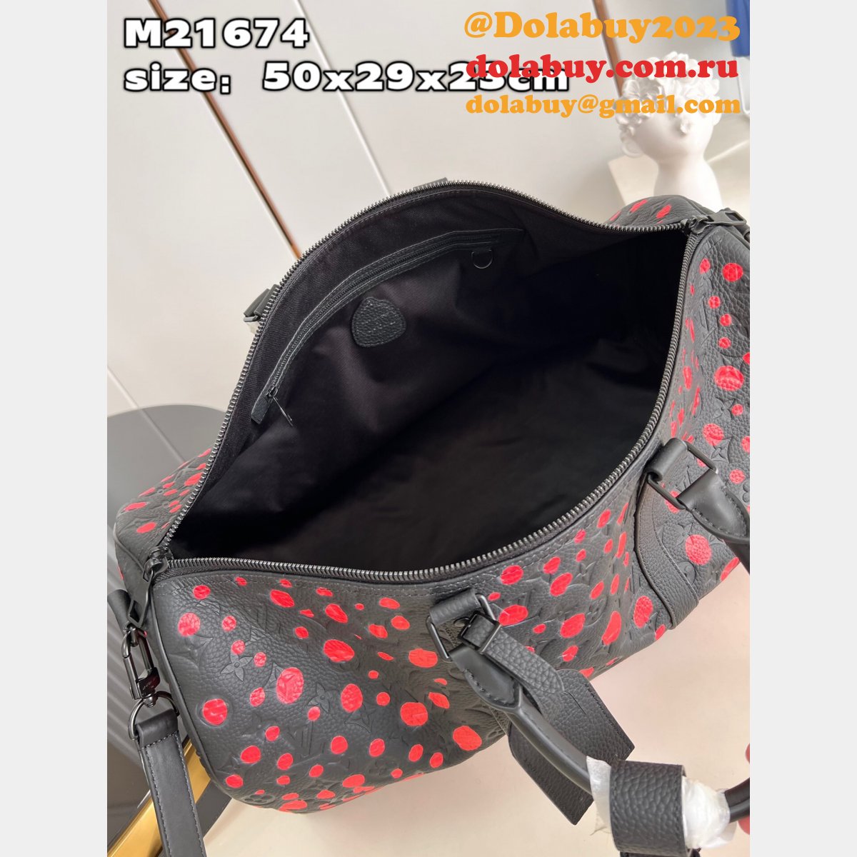 Louis Vuitton Perfect LV x YK Keepall 50 Taurillon Monogram Replica