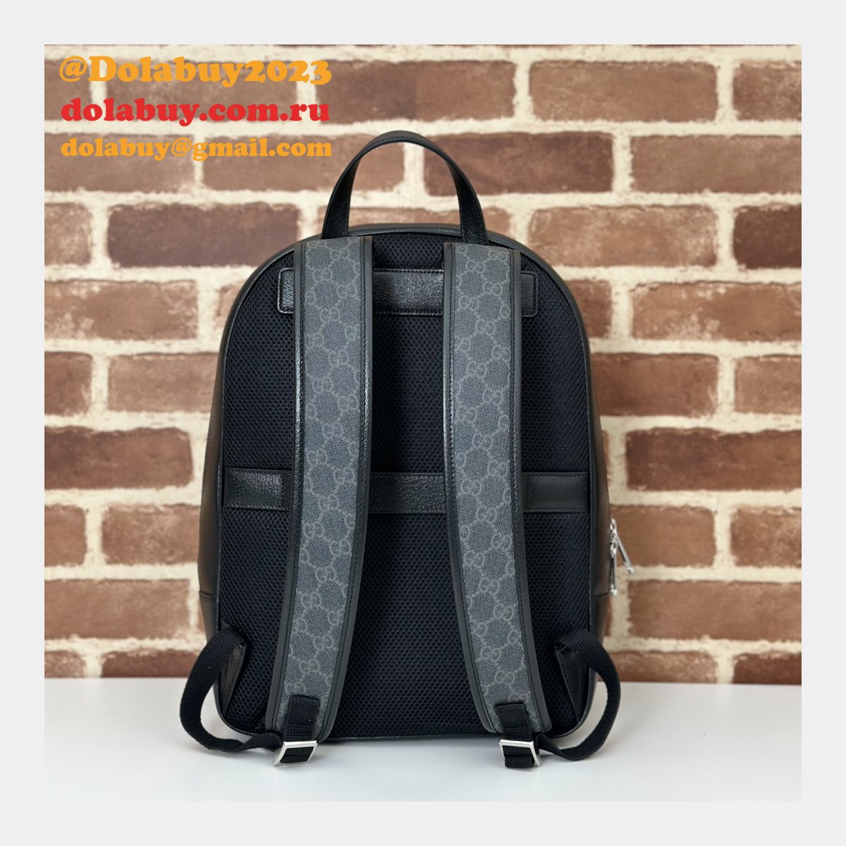 Gucci 7 Star GG Backpack 795462 Mens Supreme Replica Bag