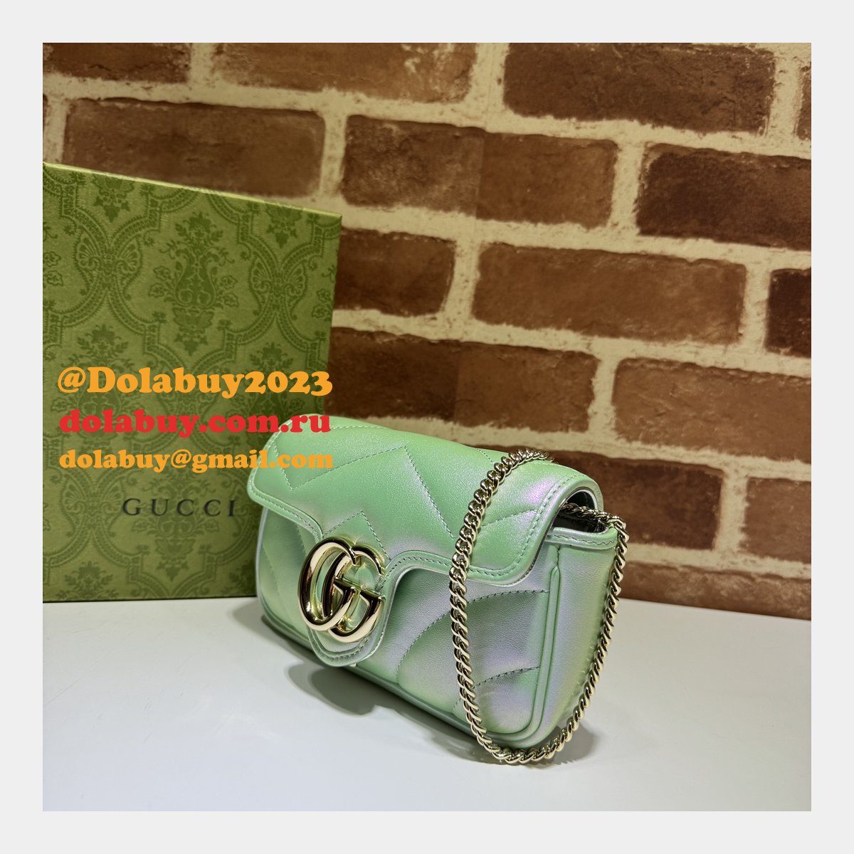 Perfect 476433 GG Marmont Super Gucci 7 Star Inspired Bag
