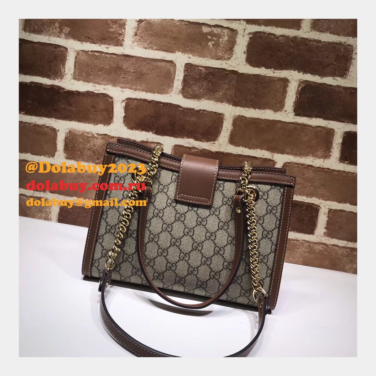 UK Gucci Replica GG Supreme Padlock Small Shoulder 498156 Bag