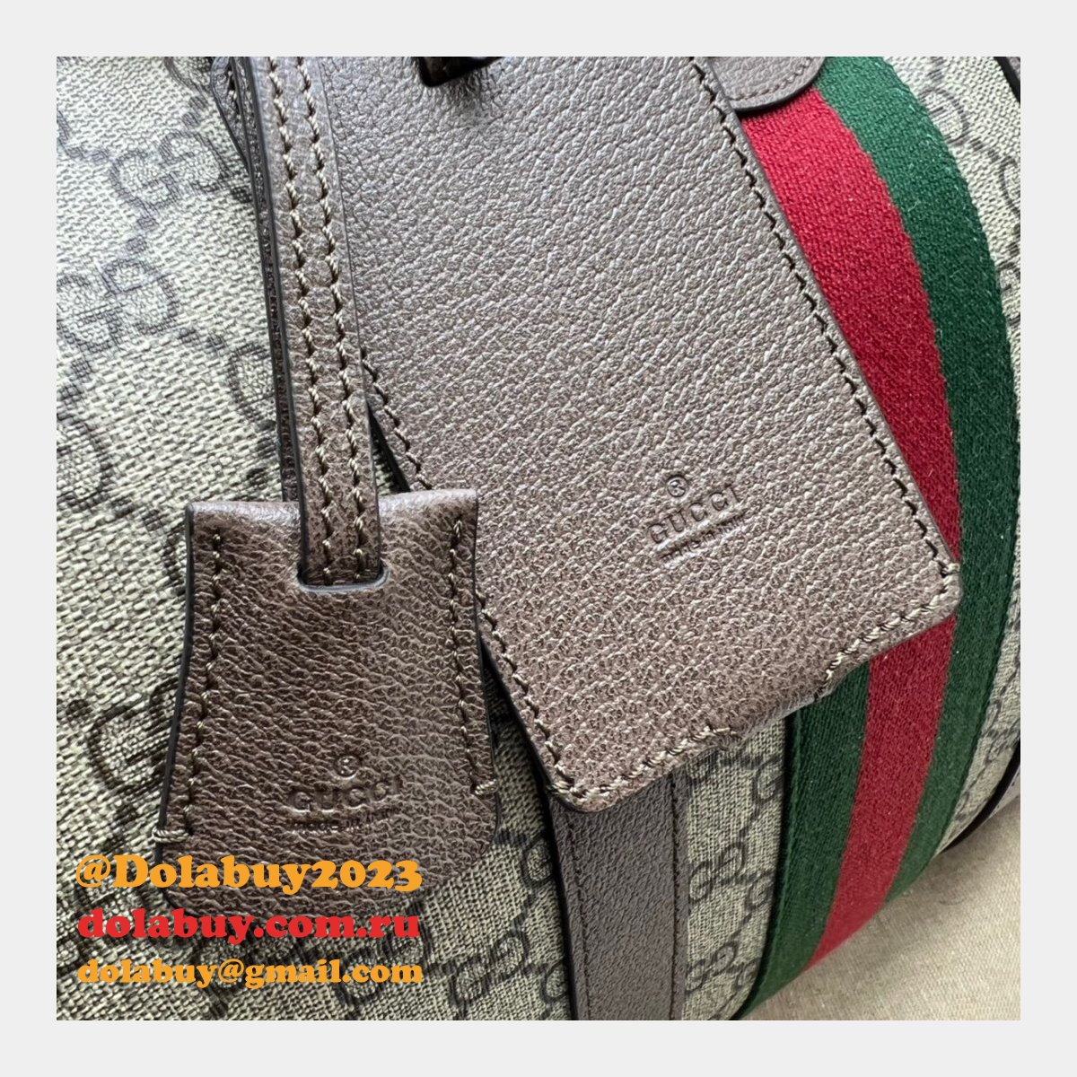 Gucci Our Replica Ophidia 681295 GG Supreme Duffle Tote Bag
