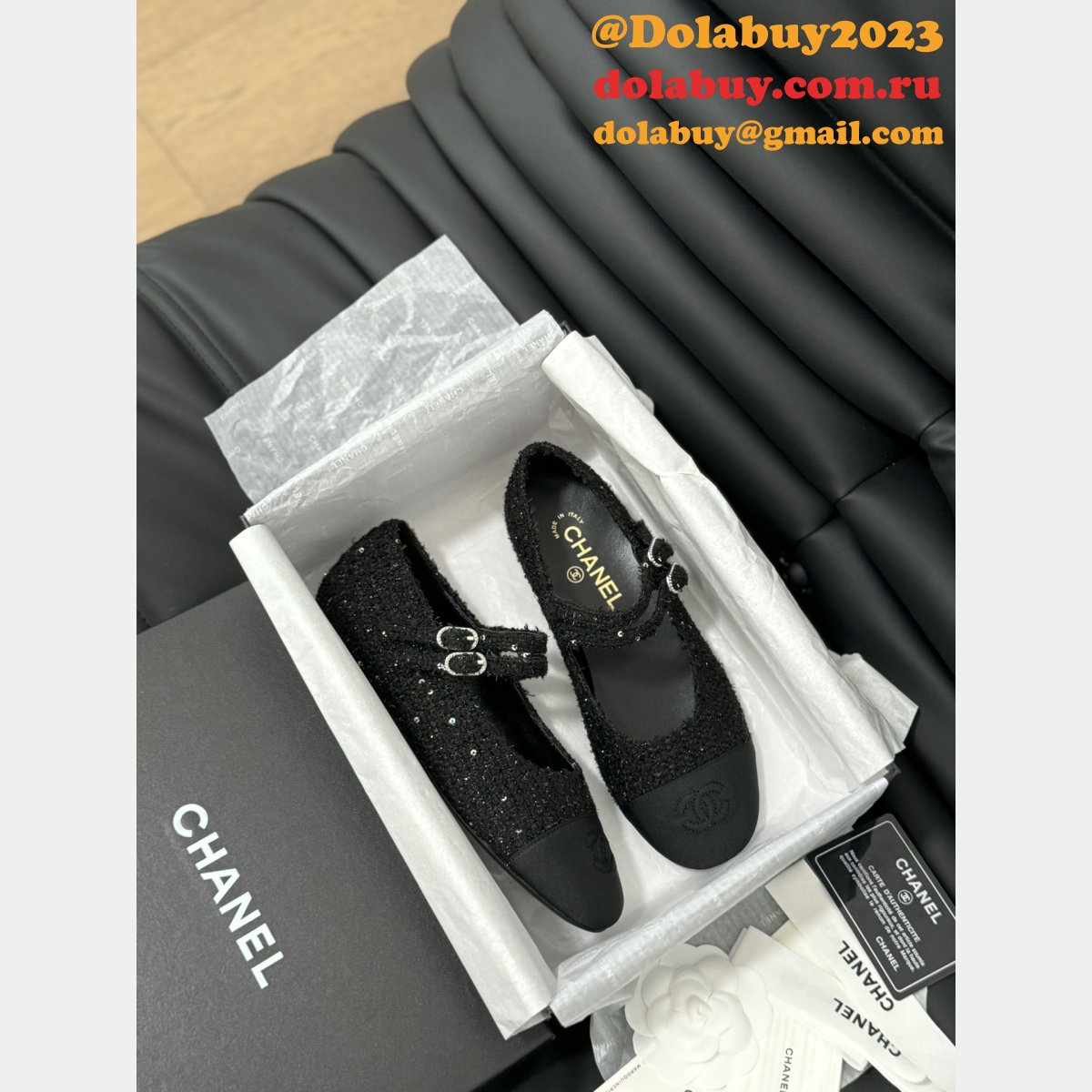 Luxury Chane flat ballet shoes for women