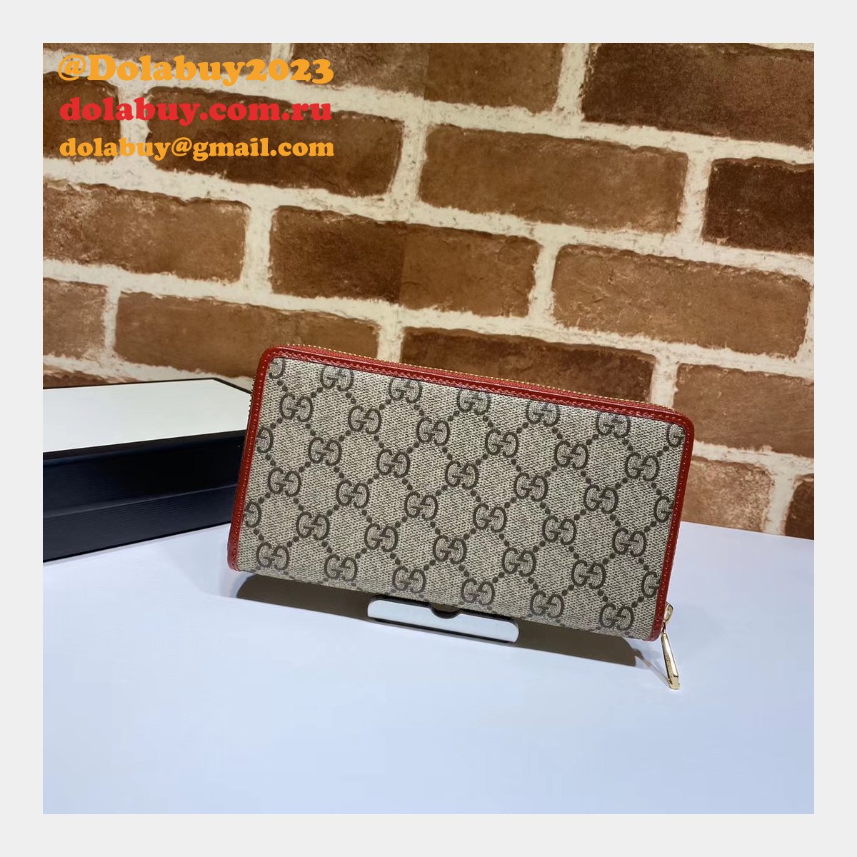 best G*u*i replica 621889 1955 horsebit zip around wallet