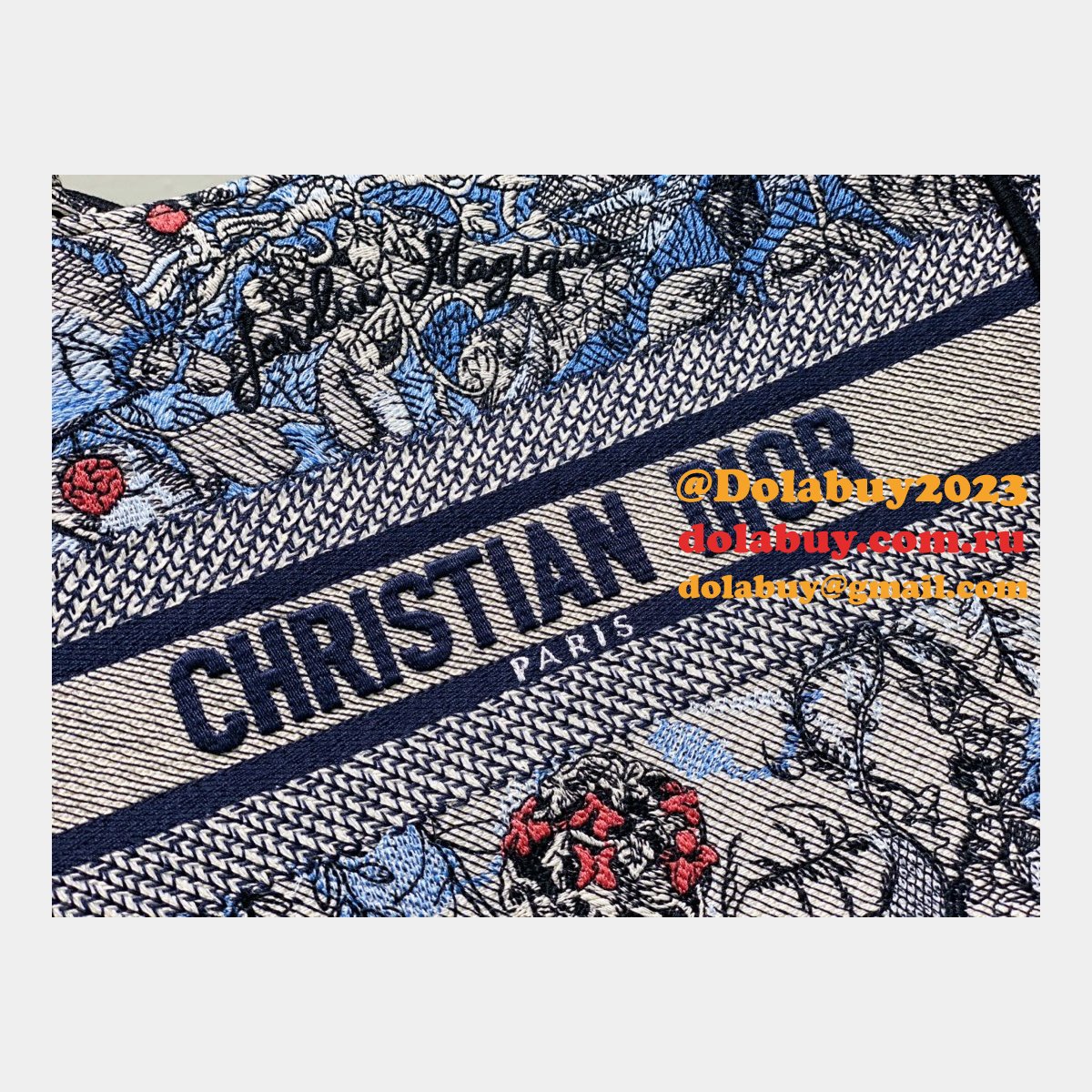 Christian Dior Tote CD Book Tote First Copy Replica Bag