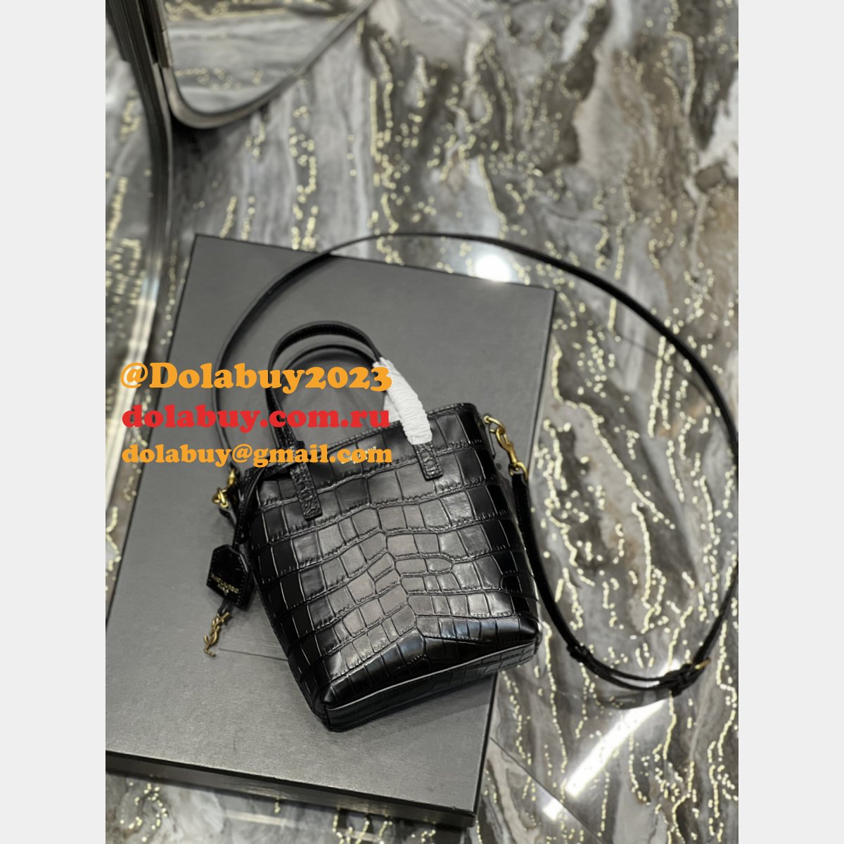 Saint Laurent Luxury Copy 712367 Mini Toy Shopping Tote Bag