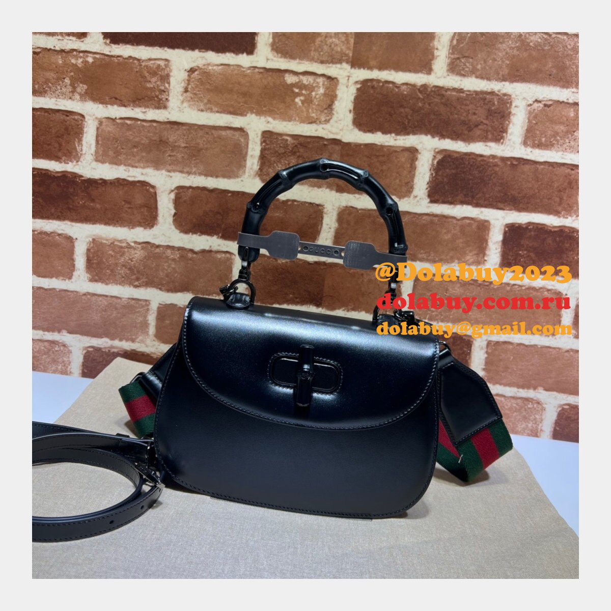 Top Quality Gucci Bamboo 1947 Small Top Handle Bag #675797