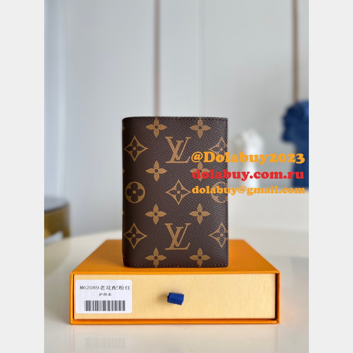 Louis Vuitton Copy Travel M62089 Passport Cover Monogram Canvas