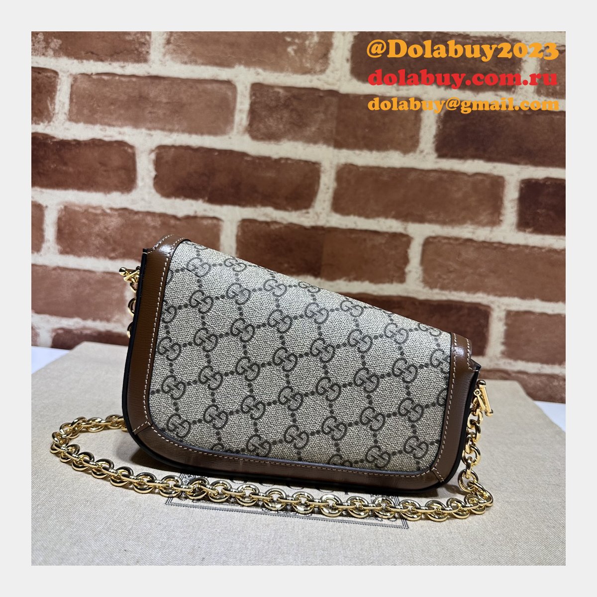 Horsebit Shoulder Gucci Perfect 1955 774209 Fashion Brown Bag