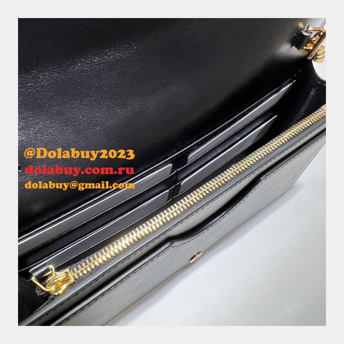 Gucci Our Replica Designer 723787 GG Matelassé Chain Wallet